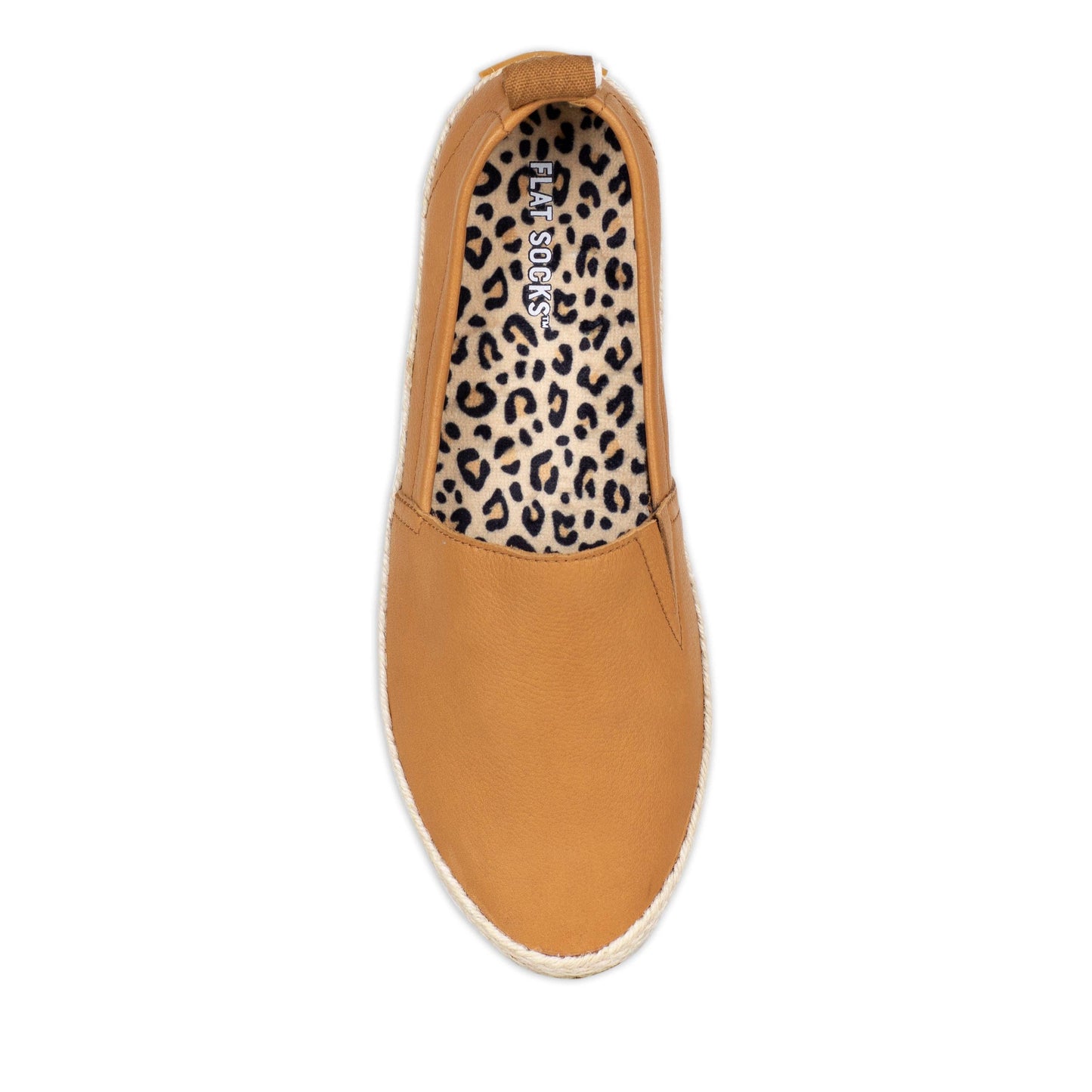 Leopard Print FLAT SOCKS: Small (up to Women's 11, Men's 10)