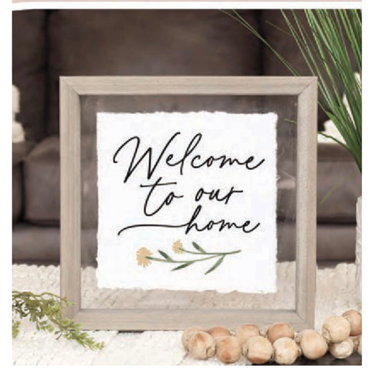 Welcome to Our Home Sign