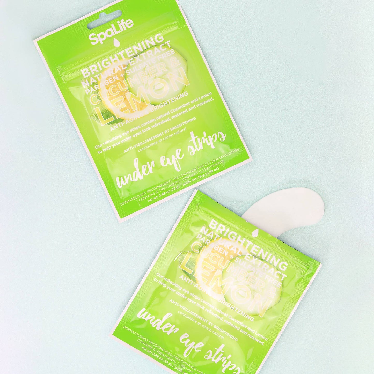 Cucumber + Lemon Brightening Under Eye Strips - 6 Pairs