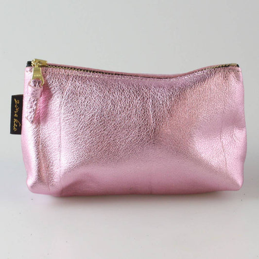 Metallic Makeup Clutch: Pink