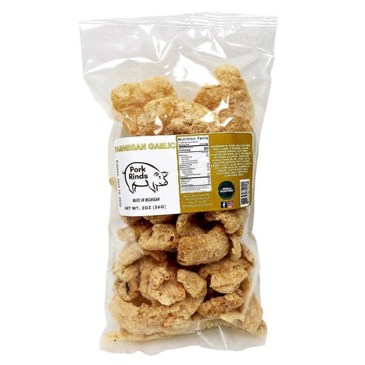 Parmesan Garlic Flavored Pork Rinds