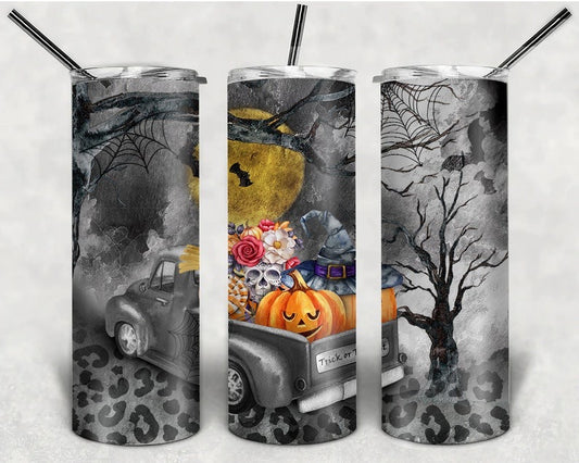 Skinny Tumbler Halloween Truck