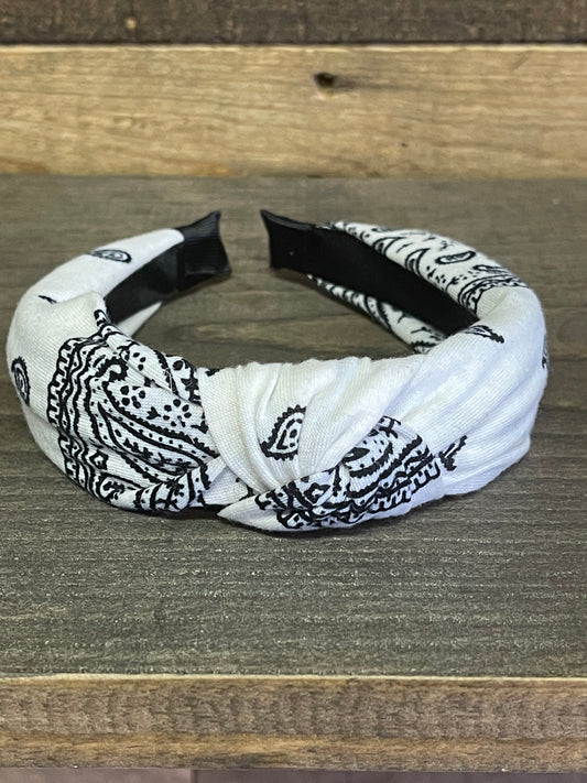 White Bandana Headband