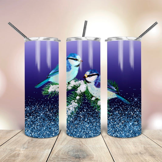 Skinny Tumbler Blue Bird