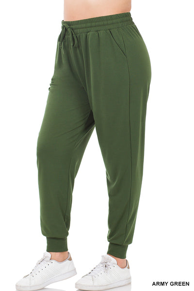 Zenana Olive Green Joggers